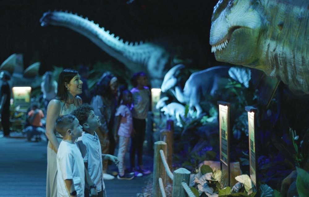 Photo of museum visitors exploring an exhibit within City Center Gallery