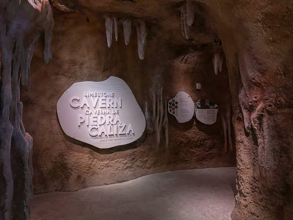 Photo of the Limestone Cavern exhibit